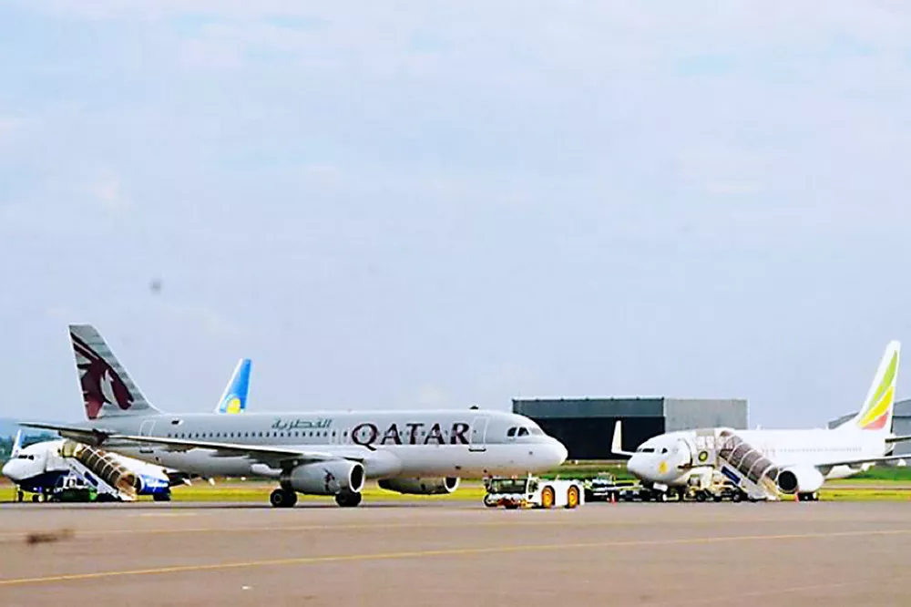 在安哥拉陆奥机场